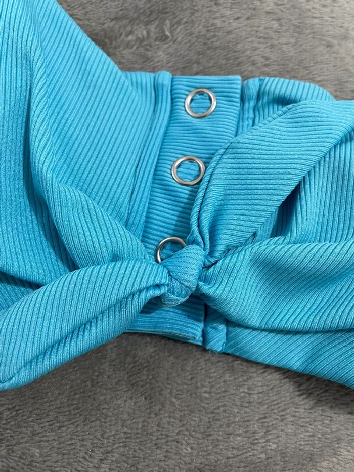 Haut de maillot de bain bleu - photo numéro 2