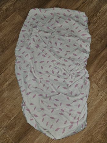 Drap housse motif feuille