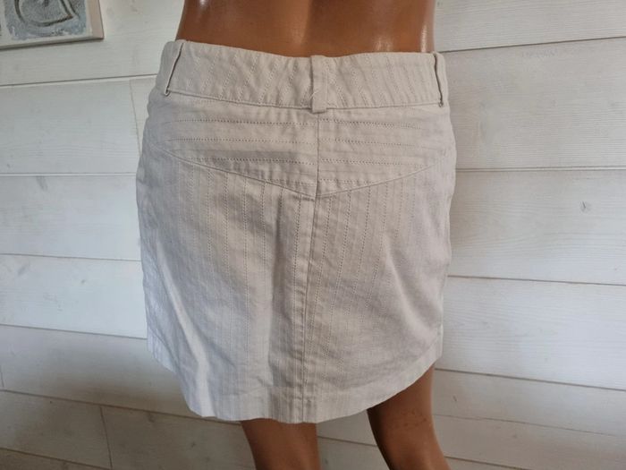 Jupe jeans blanche T2 ou T 38-40 - photo numéro 5