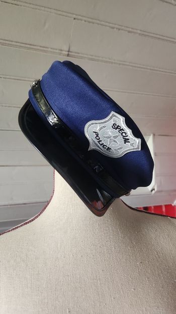 Casquette de déguisement policier
