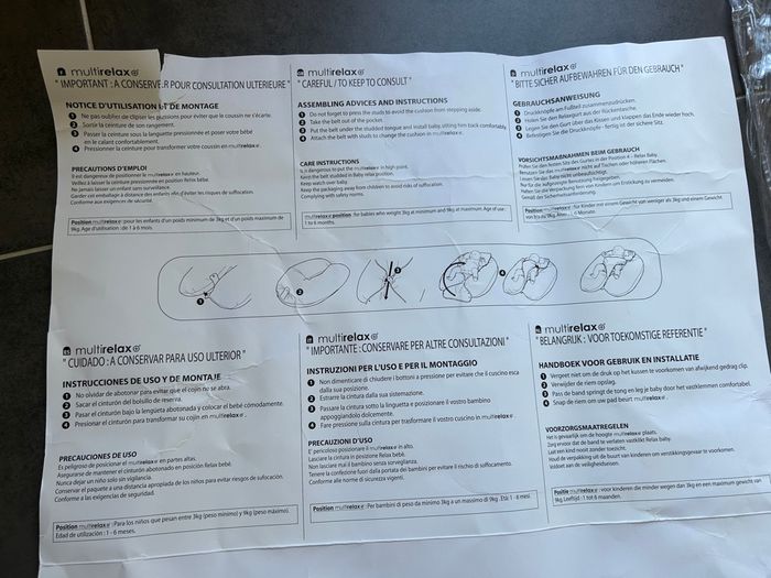 Coussin d’allaitement de grossesse transat multirelax 3 en 1 Candide - photo numéro 7