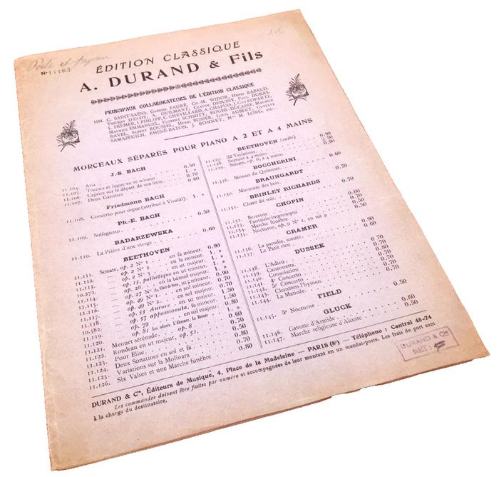 Ancienne partition de Musique Franz Von Suppé Poète et Paysan - photo numéro 2