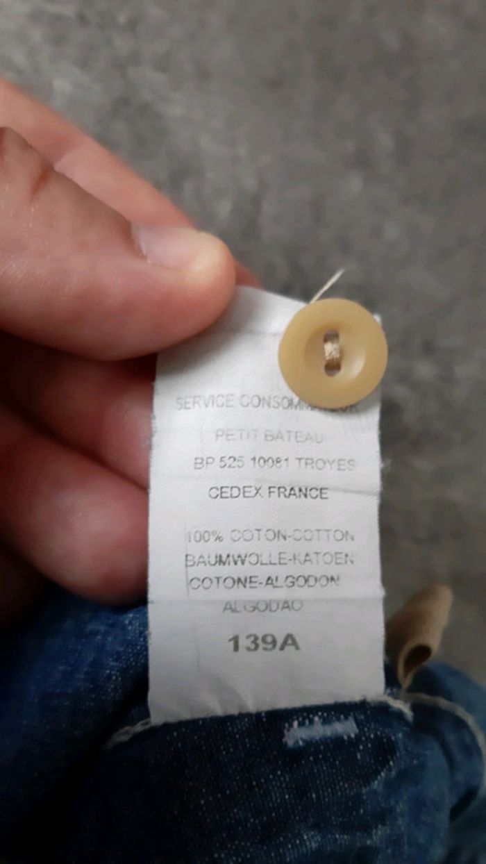 Jupe en jeans légère fille réglable 100% coton - photo numéro 3