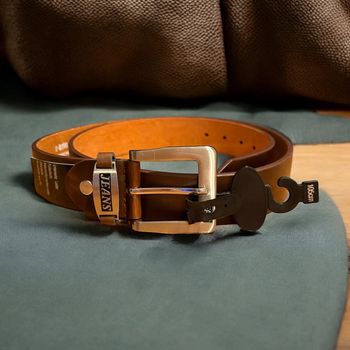 Ceinture en cuir véritable, authentique et durable – Accessoire élégant et intemporel taille 105 cm