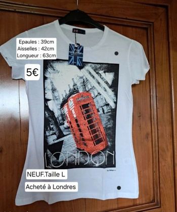 Tee-shirt NEUF pour femme taille L