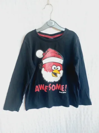 Tee-shirt manches longues Angry Bird 8 ans
