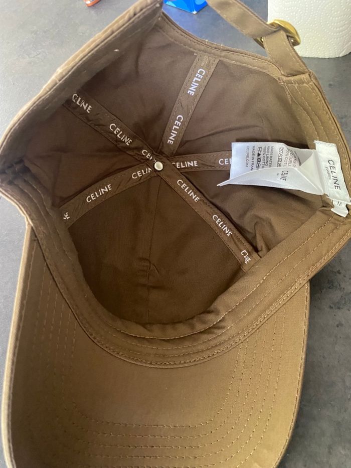 Casquette Celine triompe neuve beige - photo numéro 4