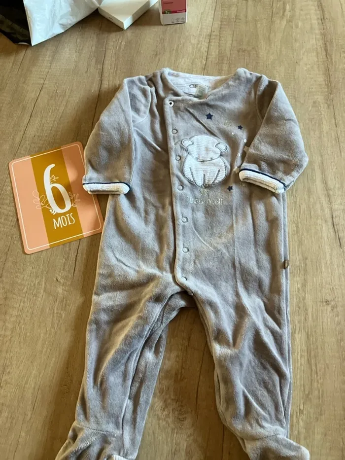 Pyjama velour 6 mois garçon