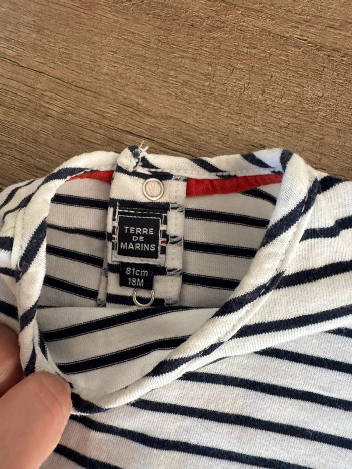 Barboteuse et t-shirt terre de marins 18 mois - photo numéro 6
