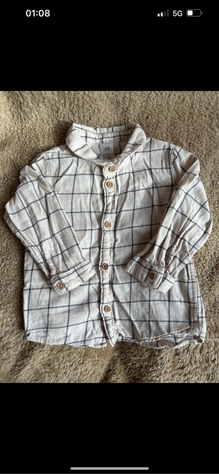 Chemise à carreaux