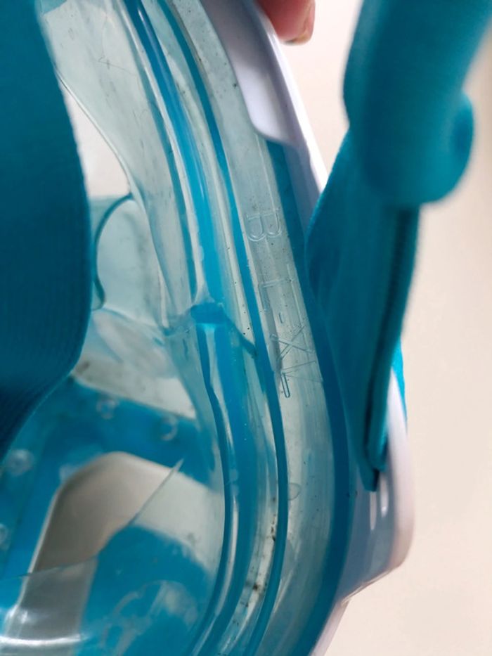 Masque avec tuba seac taille L XL bleu et blanc - photo numéro 6