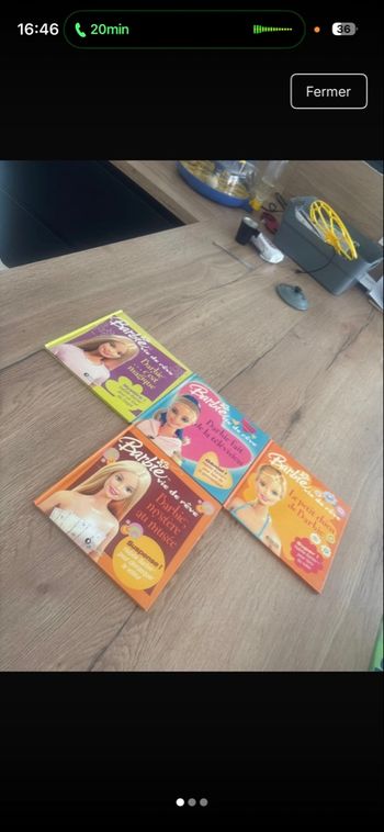 # lot 4 livres Barbie vie de rêve 
