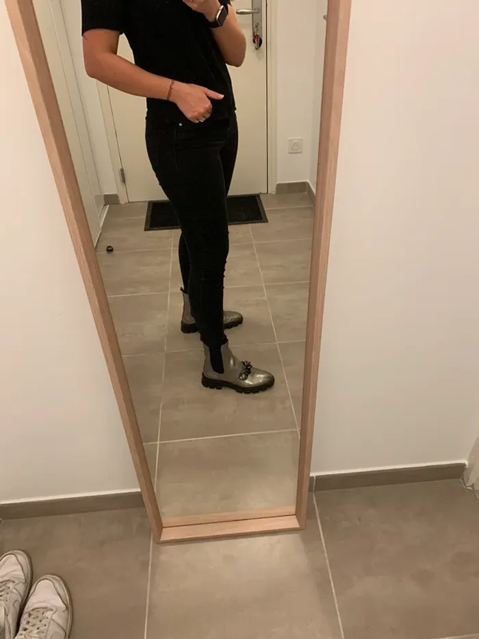 Chaussures montantes argentées Ridley Michael Kors taille 38 - photo numéro 8