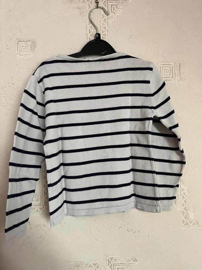 Pull léger blanc et noir de chez In Extenso - photo numéro 2