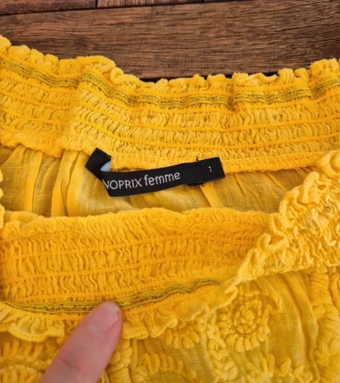 Blouse jaune Monoprix T.36 - photo numéro 6