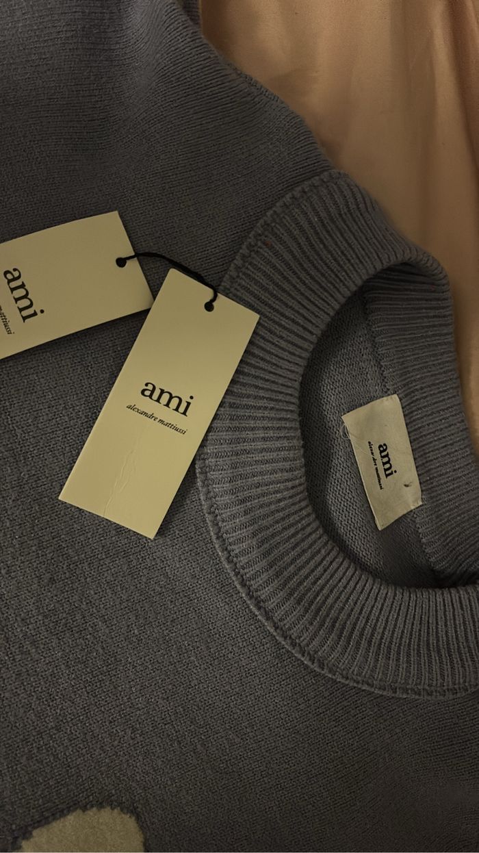 Pull ami Paris bleu ciel taille L - photo numéro 3