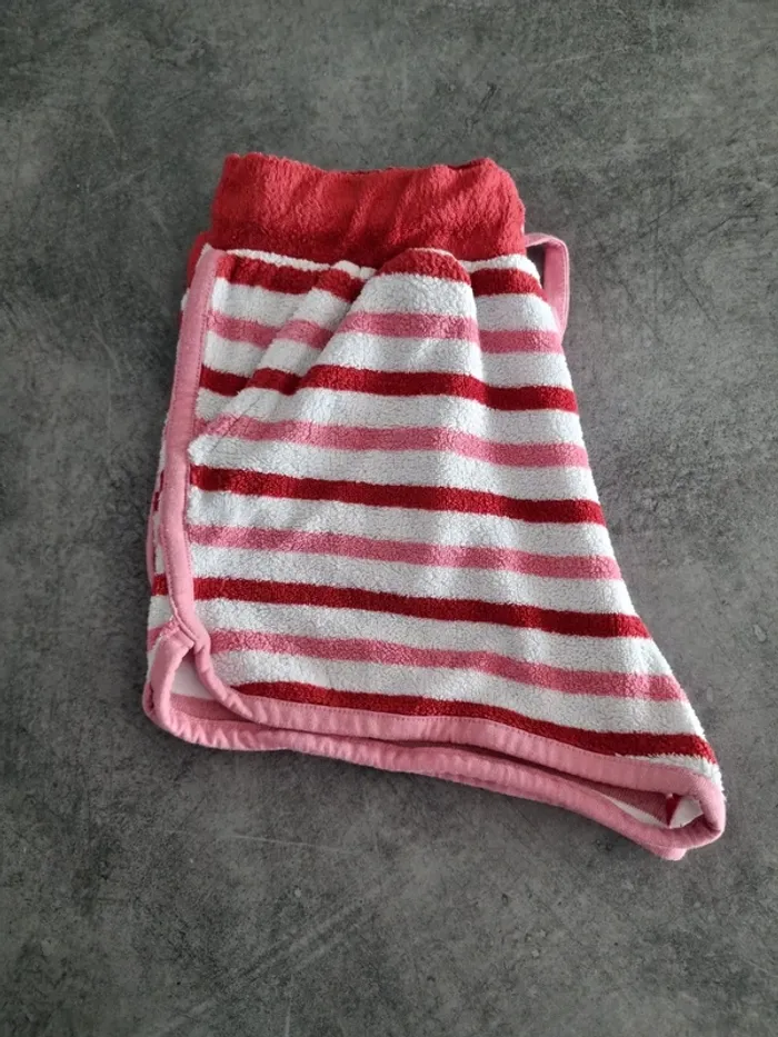 Short éponge à poches enfant - Taille 7 ans (122cm) - Sergent Major - Rouge et blanc - photo numéro 8