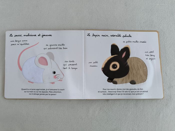 Livre Mes animaux familiers à toucher Milan - photo numéro 5