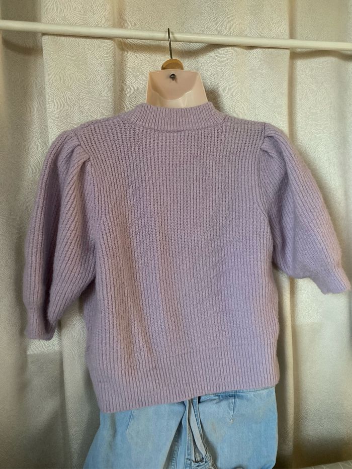 Gilet lilas court manches courtes M Monki - photo numéro 4