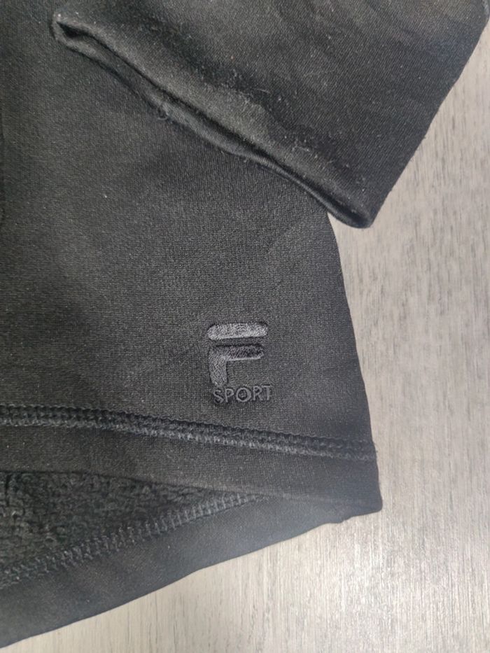 Veste à Capuche Full Zip Fila Sport Noire Logo Brodé Taille XL Femme - photo numéro 4