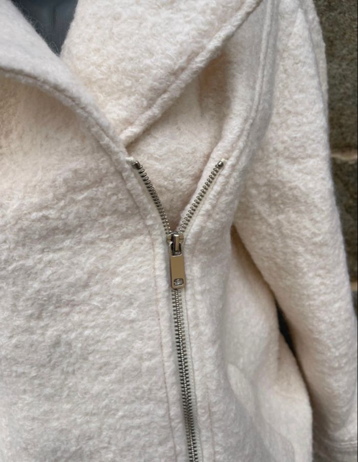 Manteau en laine crème - Elora - photo numéro 4