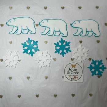 Kit figurines plates en PLA "Monde Polaire"