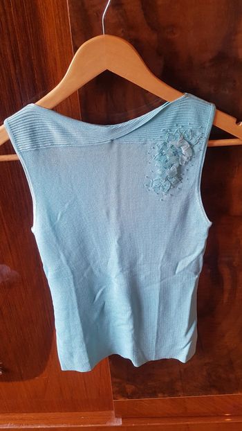 Débardeur bleu turquoise
