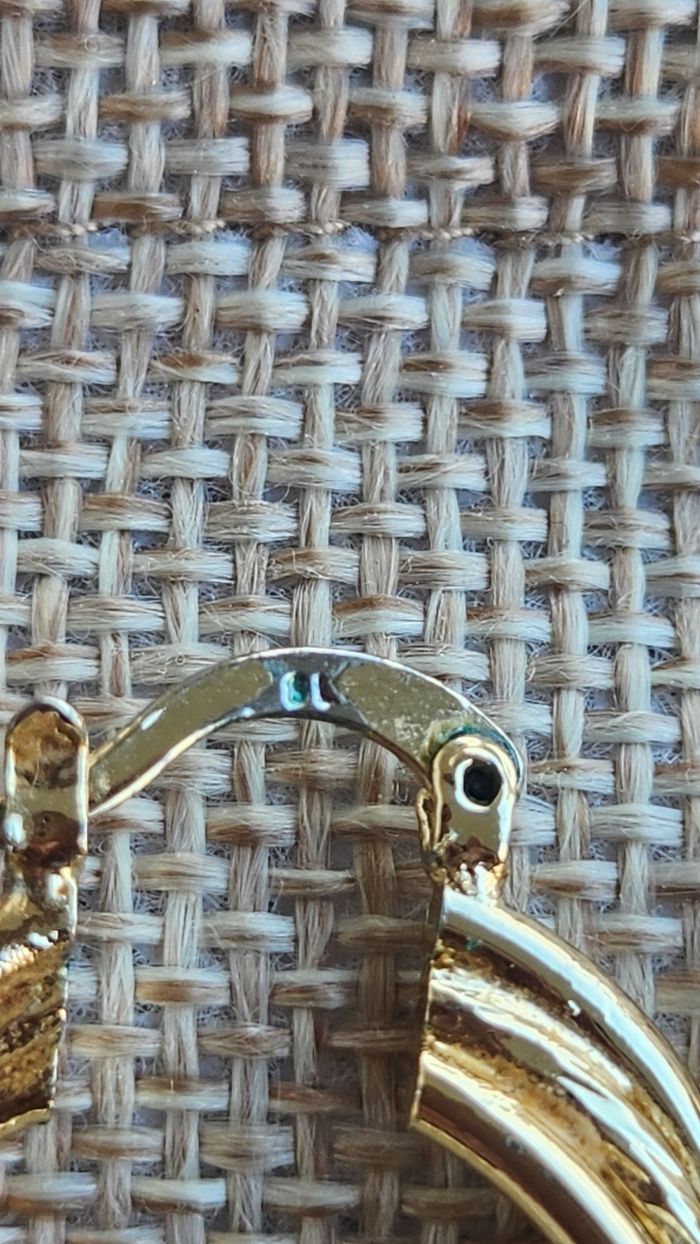Boucle d'oreille  plaqué or  3 cercles - photo numéro 4