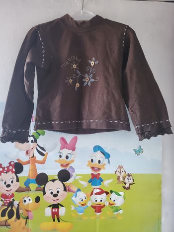 T-shirt manches longues fille 3 ans