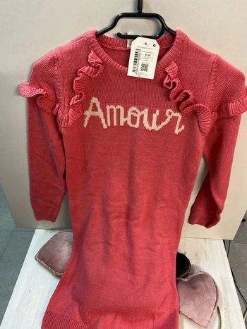 Robe en tricot fille (neuf) - Taille 9 ans