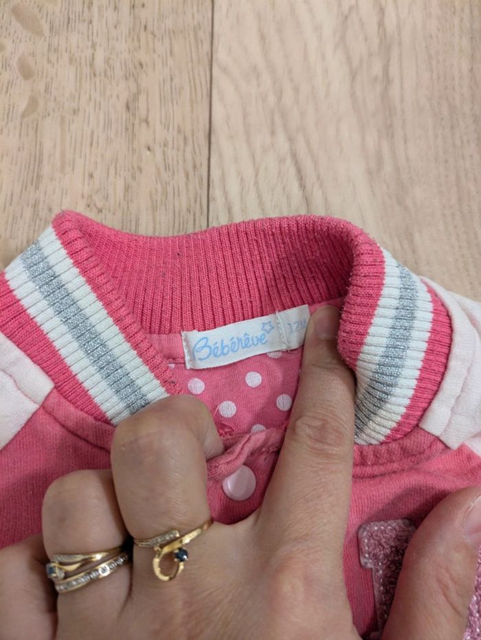 Veste Sweat Rose 12 Mois - photo numéro 6