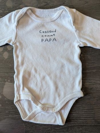 Body manches longues costaud comme papa