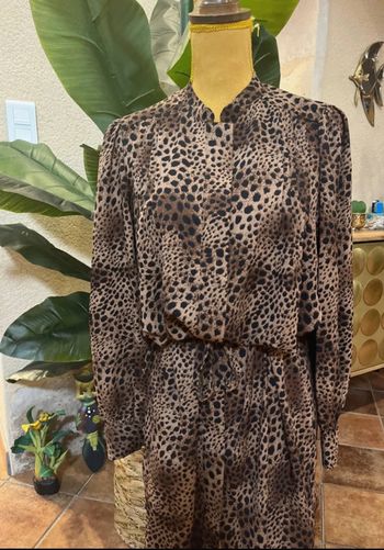 Vestido léopard mango