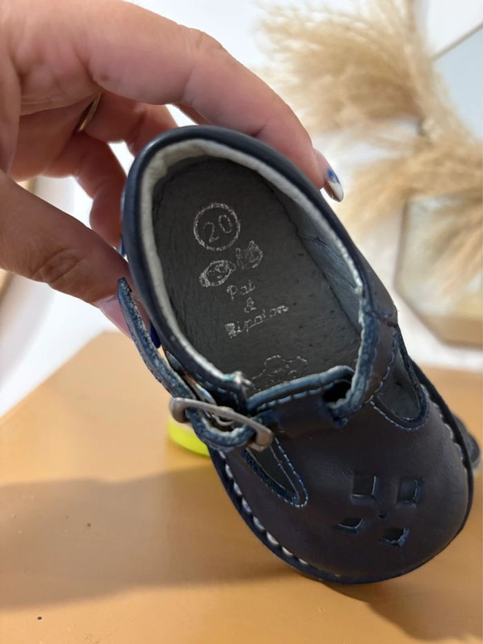 Chaussure enfant Pat et Ripaton - 100% cuir - bleu marine - pointure 20 - photo numéro 5