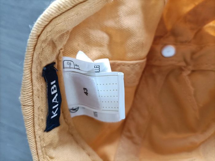 Casquette bébé jaune moutarde 43 cm - photo numéro 3