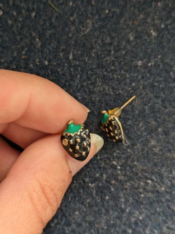 Puces d'oreilles fraises noires