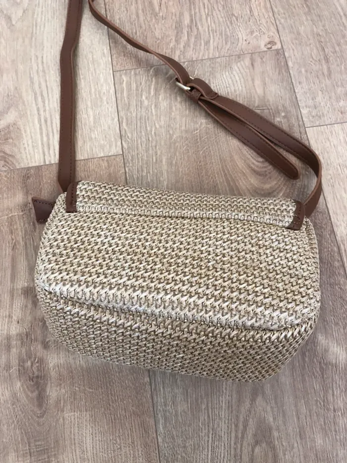 Sac bandoulière beige et marron - photo numéro 3