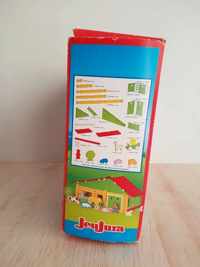 Jeu de construction La jolie ferme en bois Jeujura - photo numéro 4