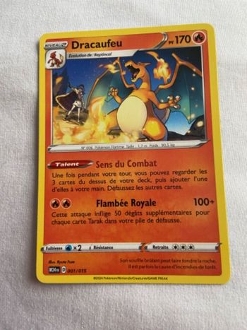 Dracaufeu Carte Pokémon 2024 mc do la numéro 1/15