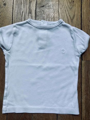Tee-shirt blanc Obaibi 18mois