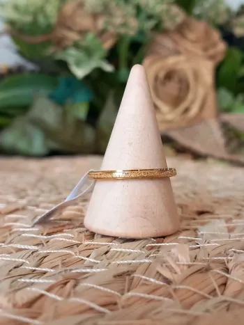 Bague en acier inoxydable taille 18