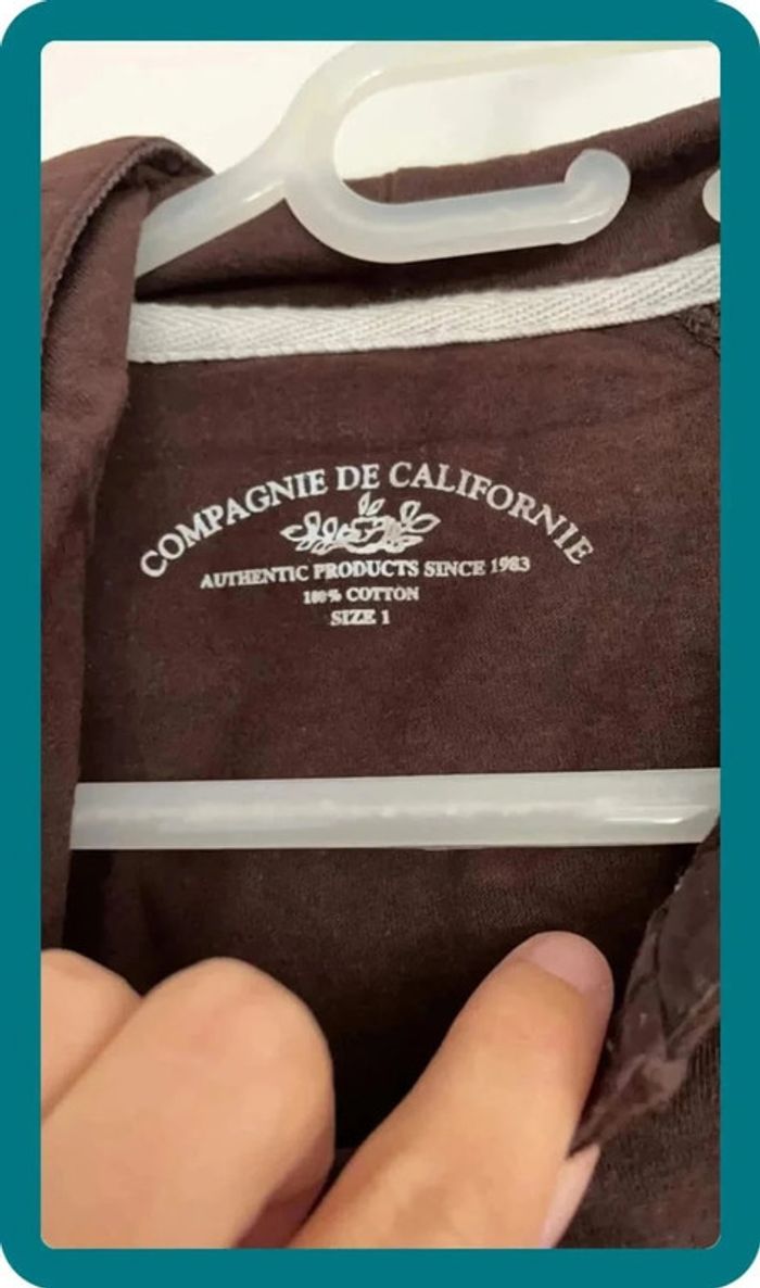 Pull léger capuche marron - photo numéro 2