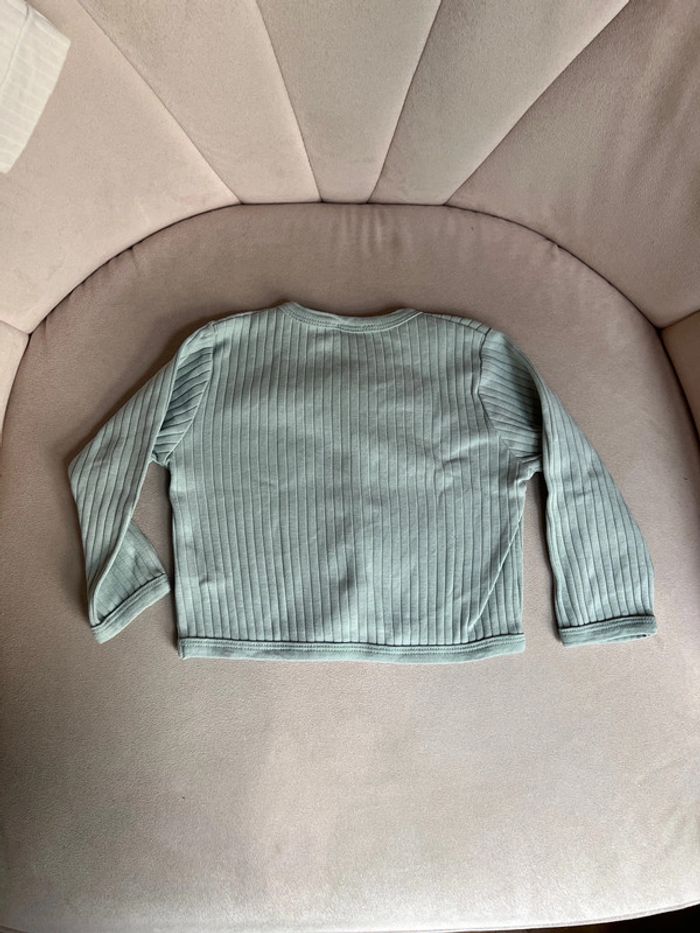 Ensemble gilet et deux leggings côtelés mixte 18 mois - Bout'Chou - photo numéro 8