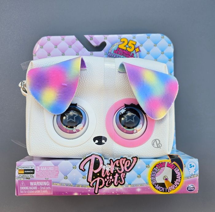 Purse pets sac à main interactif chiot arc en ciel - photo numéro 2