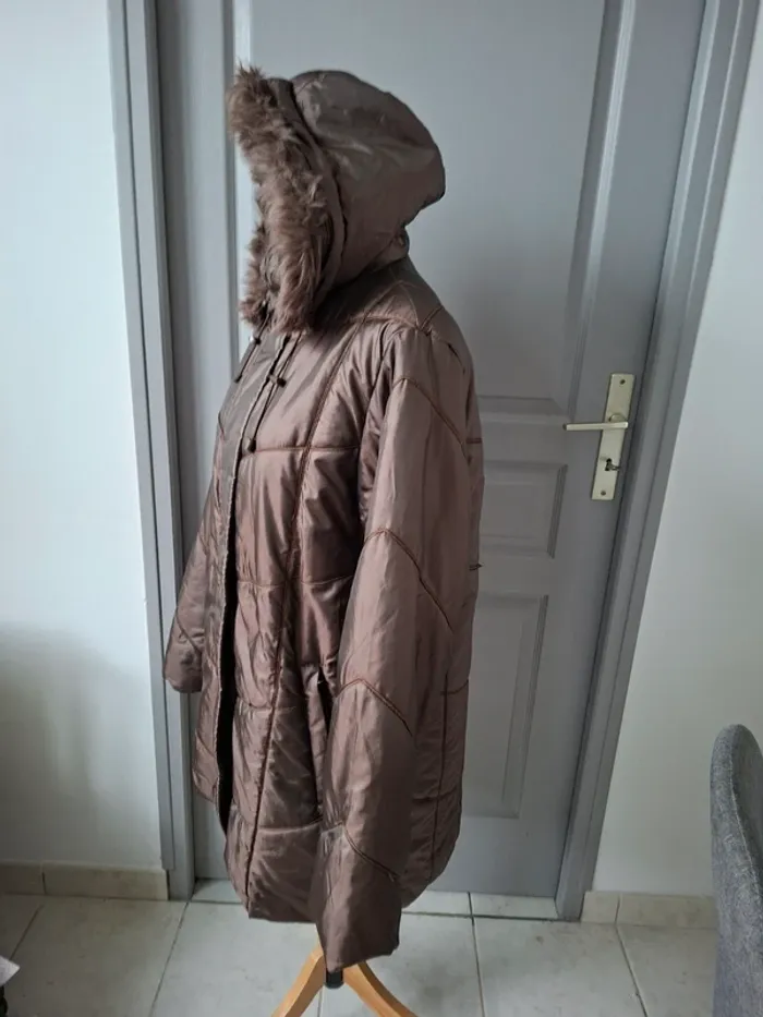 Fiorella di verdi,manteau doudoune marron, T 46 - photo numéro 3