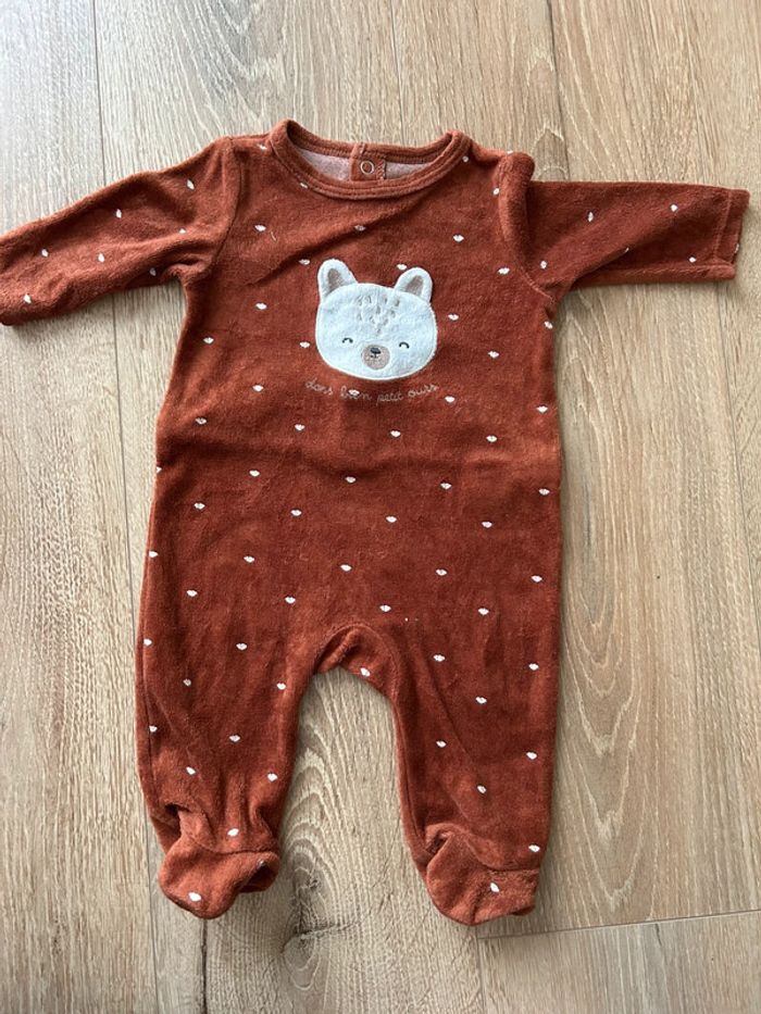 Lot 3 pyjamas velour 3 mois - photo numéro 6