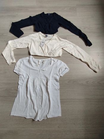 Lot gilet court fille 8ans