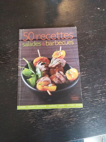Livre de recettes "50 recettes salade et barbecue"