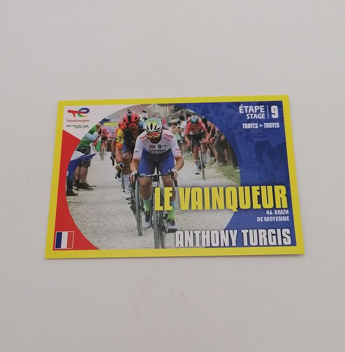 Panini sticker Tour de France 2024 n° T9 Anthony Turgis.
