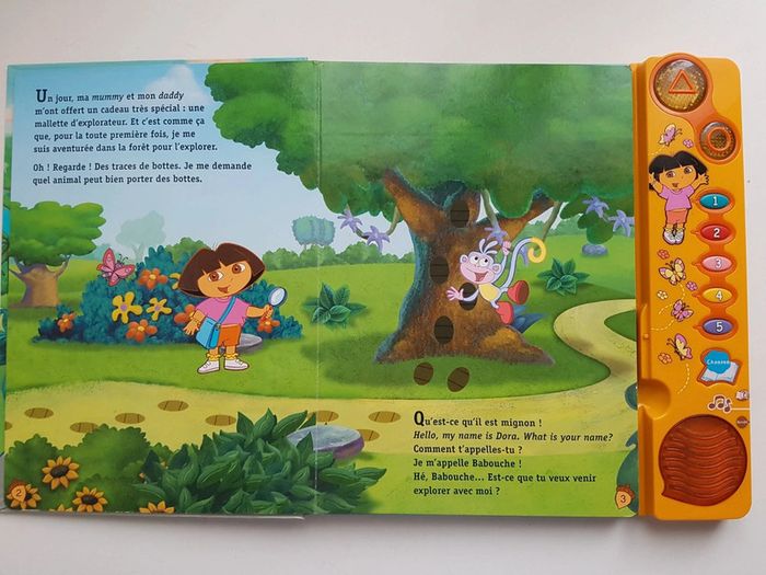 Livre interactif Le premier voyage de Dora l'exploratrice et figurines - photo numéro 8